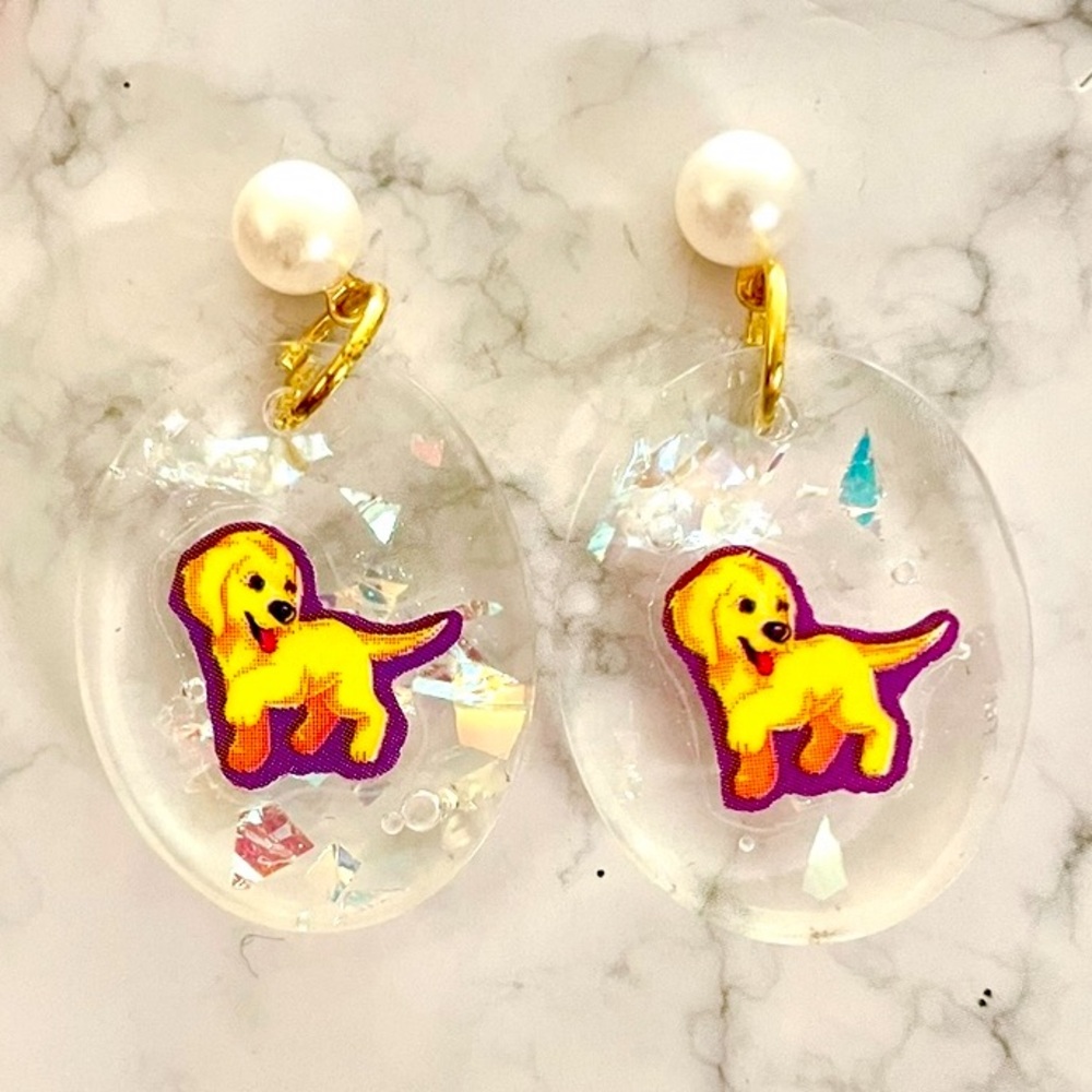 Dog Acrylic Earrings